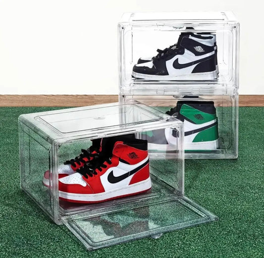 Stackable acrylic shoe box